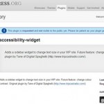 Accessibility Widget in WP.org